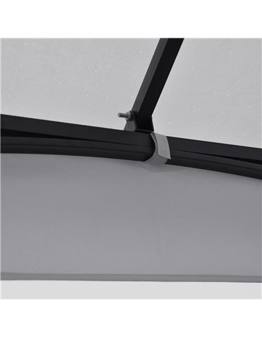 Outsunny 3 x 3 M Garden Gazebo Patio Party Tent Shelter Outdoor Canopy Double Tier Sun Shade Metal Frame Light Grey