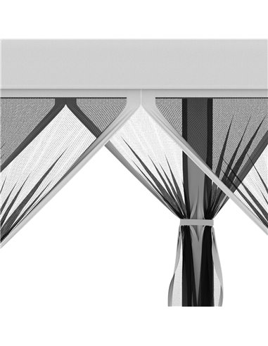 Outsunny 3.2m Pop Up Gazebo Hexagonal Canopy Tent Outdoor Sun Protection with Mesh Sidewalls, Handy Bag, Light Grey