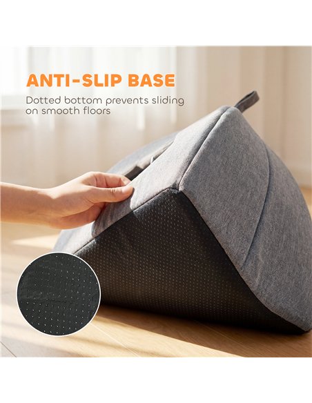 PawHut Cat Cave Bed for Indoor Kittens, Cat House with Removable Cushion and Teaser Ball, Kitty Igloo with Anti-Slip Base, 42 x  - pic 194419 | FastDaddyshop