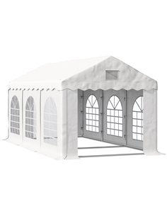 Outsunny 6x3m Gazebo Tent with 4 Removable Side Walls and Windows, White