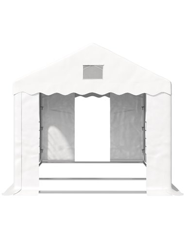 Outsunny 6 x 3 m Gazebo Canopy Party Tent with 4 Removable Side Walls and Windows for Outdoor Event, White