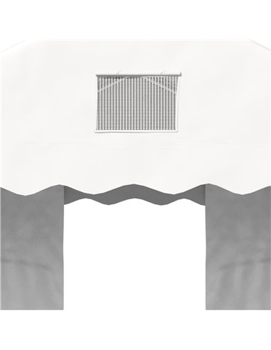Outsunny 6 x 3 m Gazebo Canopy Party Tent with 4 Removable Side Walls and Windows for Outdoor Event, White
