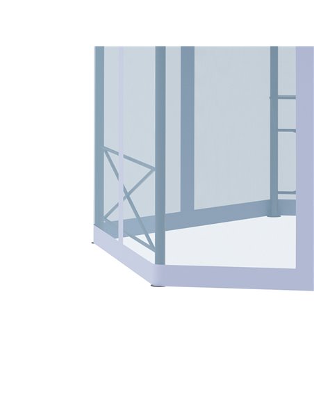 Outsunny 4x4.7m Hexagon Gazebo Tent with 2 Tier Roof, Netting, Steel Frame, Grey - pic 19462 | FastDaddyshop