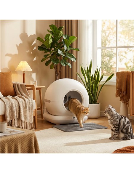 PawHut 72L Self Cleaning Cat Litter Tray Automatic Cat Litter Box APP Control for Multiple Cats - pic 194625 | FastDaddyshop