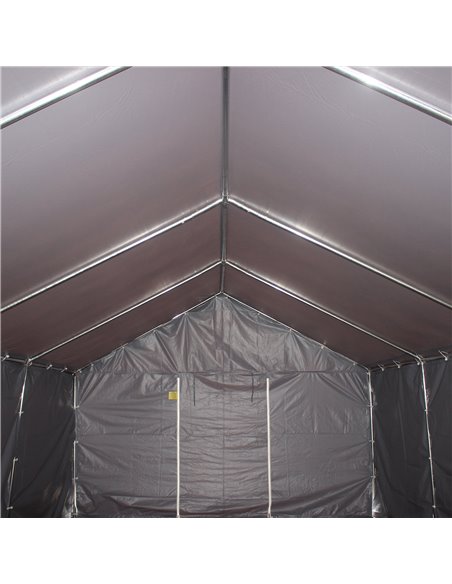 Outsunny 4x8m Gazebo Tent with Side Panels, Zipper Door, Dark Grey - pic 19480 | FastDaddyshop