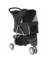 PawHut 3 Wheel Pet Stroller for Small and Miniature Dogs, Black