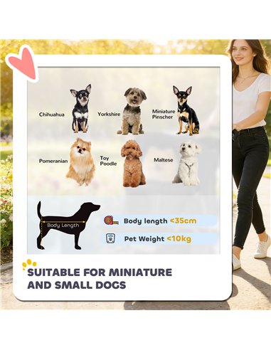 PawHut 3 Wheel Pet Stroller for Small and Miniature Dogs, Black