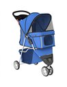 PawHut 3 Wheel Pet Stroller for Small and Miniature Dogs, Blue