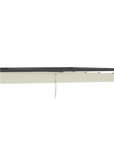 Outsunny 4(m) Outdoor Pergola Retractable Canopy Wall Mounted Gazebo Patio Shelter Sun Shade, Beige