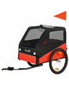 PawHut Dog Bike Trailer, Dog Cart Bicycle Carrier for Small and Medium Pets with 20" Inflatable Rubber Wheels, Red