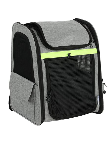 PawHut Dog Carrier Backpack Expandable, Breathable Pet Carrier Bag for Small Puppy Cat with Reflective Strip for Travel Hiking - pic 195096 | FastDaddyshop