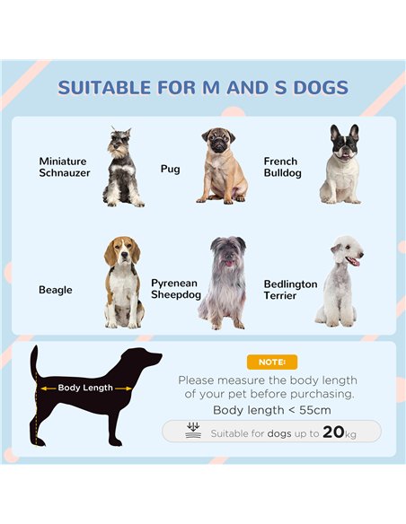 PawHut Dog House Outdoor Elevated Dog Bed with Removable Cover, Mesh Windows, Storage Bag, for S and M-Sized Dogs, Grey - pic 195135 | FastDaddyshop