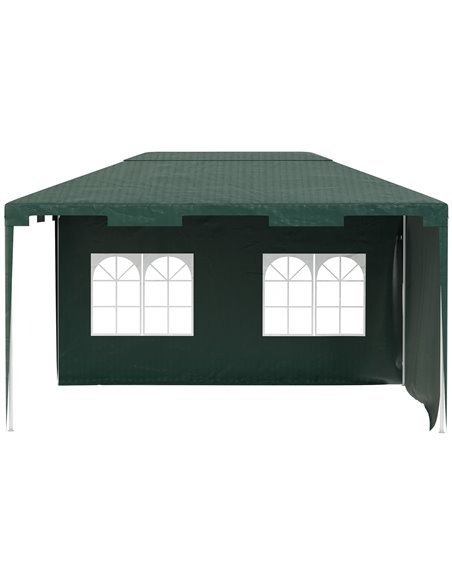 Outsunny 3 x 4 m Garden Gazebo Marquee Party Tent with 2 Sidewalls for Patio Yard Outdoor - Green - pic 19516 | FastDaddyshop