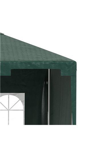 Outsunny 3 x 4 m Garden Gazebo Marquee Party Tent with 2 Sidewalls for Patio Yard Outdoor - Green