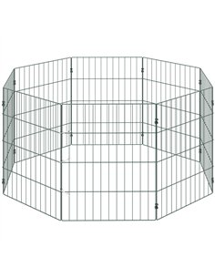 PawHut 8 Panel Pet Playpen for Small Dogs Indoor Outdoor 60 cm Height