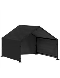 PawHut Dog Shade Shelter Outdoor, Dog House Outside with Canopy, Pet Tent for Small Medium Large Breeds