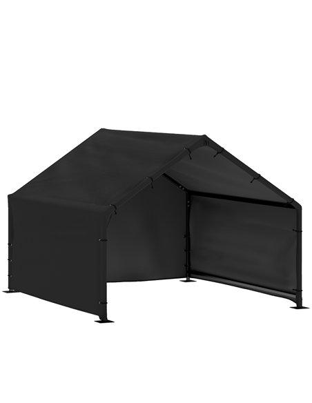 PawHut Dog Shade Shelter Outdoor, Dog House Outside with Canopy, Pet Tent for Small Medium Large Breeds - pic 195240 | FastDaddyshop