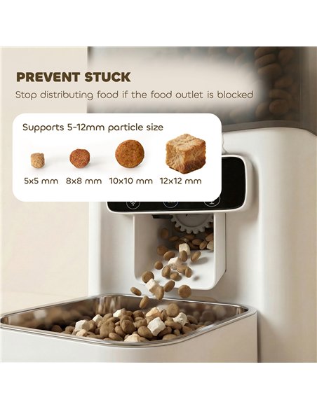 PawHut Automatic Cat Feeder, 4.5L WiFi Cat Food Dispenser with Timer, Programmable 1-10 Meals, Auto Pet Feeder - pic 195289 | FastDaddyshop