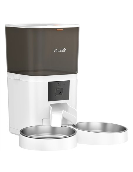 PawHut Automatic Cat Feeder for 2 Cats with HD Camera，2.4G & 5G WiFi Pet Food Dispenser 6L APP Control - pic 195303 | FastDaddyshop