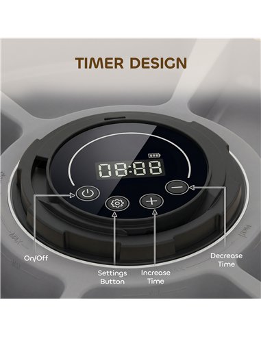 PawHut Automatic Cat Feeder Programmable Timer for Dry Wet Food Cat Food Dispenser with Ice Pack for 6 Meals