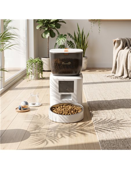 PawHut Automatic Cat Feeder with Camera, 2.4G WiFi, APP Control 4L Pet Feeder 1-10 Meals with 2-Way Audio, Dual Power Supply - pic 195338 | FastDaddyshop