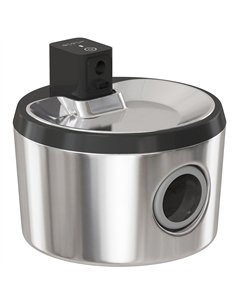 PawHut Wireless Cat Water Fountain for Drinking Stainless Steel, 4L/135oz Battery Operated Cat Fountain Cordless, 6 Filters