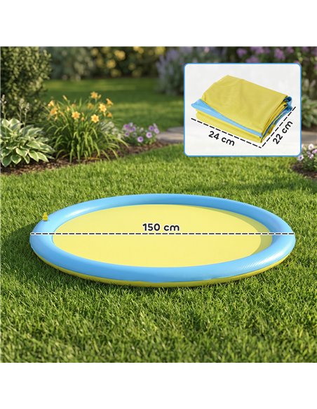 PawHut Dog Splash Pad for Pets Dog Bath Pool Water Game - pic 195422 | FastDaddyshop