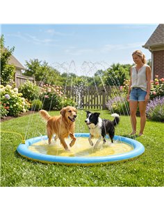 PawHut Dog Splash Pad  for Garden, Patio, Summer Fun, 170 cm 2