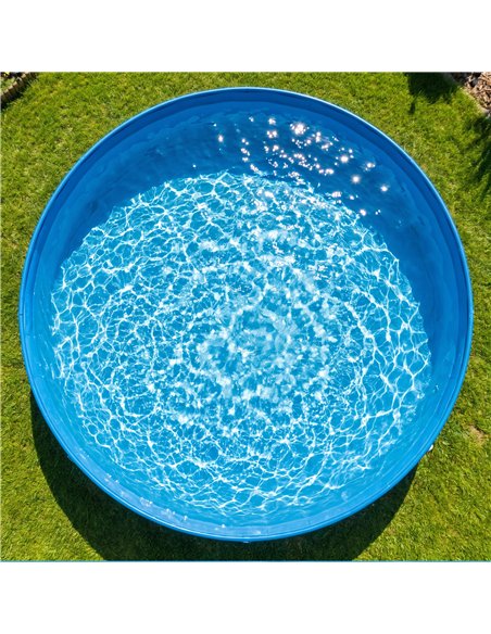 PawHut Foldable Dog Pool for Puppies and Ducks Dog Paddling Pool Bath Tub, Dark Grey, 100 x 30 cm - pic 195509 | FastDaddyshop
