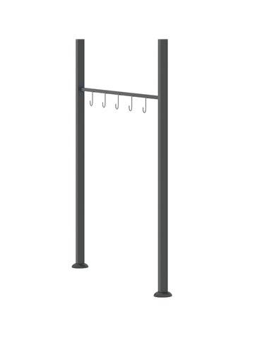 Outsunny 2M (7ft) BBQ Grill Gazebo Tent Garden Grill Metal Frame and Canopy with Hooks Outdoor Sun Shade, Grey