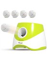 PawHut Automatic Dog Ball Launcher with 5 ETPU Balls 2.3", 3 Distance Settings 20/33/46ft, Green