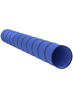 PawHut Dog Tunnel, 500 x 60 cm, Foldable Play Tunnel with 6 Pegs and Bag, Tear-Resistant Outdoor Dog Agility Equipment, Blue