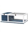 PawHut Tortoise House, Small Reptile Wooden House, with Mesh Roofs, Side Panels, for Turtles, Lizards, Geckos and Snakes
