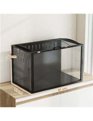 PawHut Hamster Cage Steel Chewproof with Openable Top, Deep Burrow for Dwarf Syrian Hamster, Gerbil, Rats, 81 x 51 x 53 cm