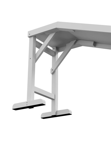PawHut Pet Ramp for Dogs with Non-Slip Carpet and Top Platform - White & Grey - pic 195809 | FastDaddyshop