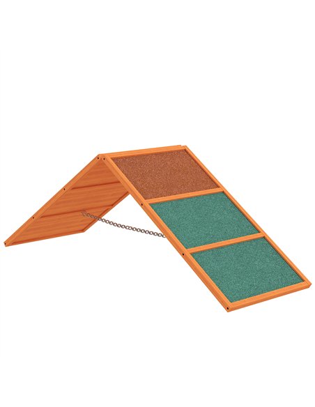 PawHut Dog Agility Equipment, Dog Playground Equipment with Non-slip Surface, A-frame, Agility Ramp for All Breeds, Orange - pic 195819 | FastDaddyshop