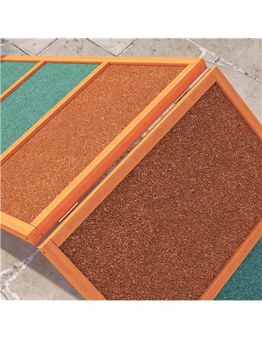 PawHut Dog Agility Equipment, Dog Playground Equipment with Non-slip Surface, A-frame, Agility Ramp for All Breeds, Orange