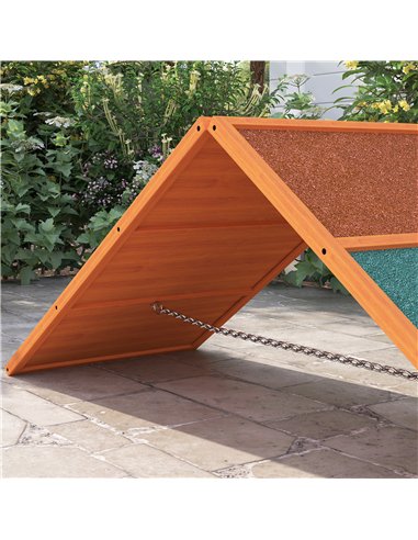 PawHut Dog Agility Equipment, Dog Playground Equipment with Non-slip Surface, A-frame, Agility Ramp for All Breeds, Orange