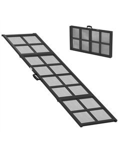PawHut 191 x 50cm Dog Ramp for Car, Extra Long Pet Stairs with Non-Slip Surface, for Large Dogs, Black