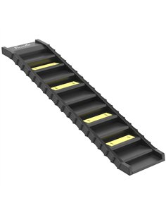 PawHut Dog Car Ramp with Anti-Slip Steps, 10-Steps Pet Stairs for Pets to Access Cars and High Beds, Black