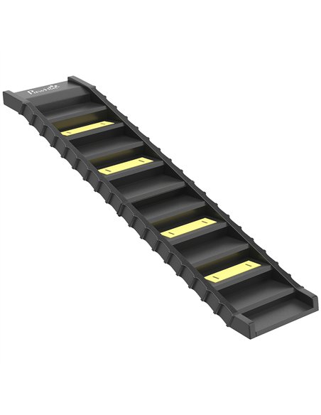 PawHut Dog Car Ramp with Anti-Slip Steps, 10-Steps Pet Stairs for Pets to Access Cars and High Beds, Black - pic 195855 | FastDaddyshop