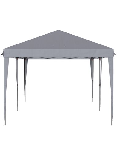 Outsunny 3 x 6 m Pop Up Gazebo, Foldable Canopy Tent, Height Adjustable Wedding Awning Canopy w/ Carrying Bag, Grey