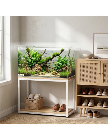 PawHut Fish Tank Bare Glass for DIY Glass Aquarium with Protective Base Mat 43L Transparent for Fish Shrimps - pic 195907 | FastDaddyshop