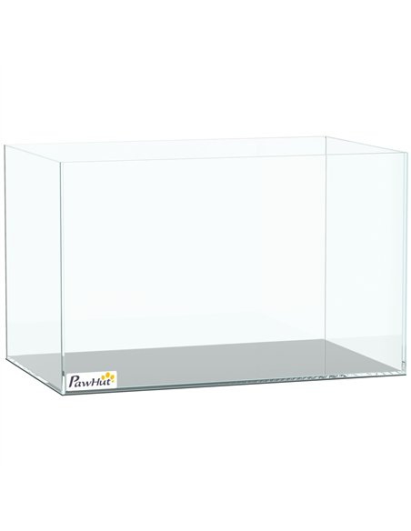 PawHut Fish Tank Bare Glass for DIY Glass Aquarium with Protective Base Mat 24L Transparent for Fish Shrimps - pic 195909 | FastDaddyshop