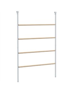 PawHut Chicken Perch for Coop, Wooden and Galvanised Steel Roosting Bar Jungle Gym, Chicken Roosting Ladder for Backyard Farm