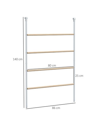 PawHut Chicken Perch for Coop, Wooden and Galvanised Steel Roosting Bar Jungle Gym, Chicken Roosting Ladder for Backyard Farm