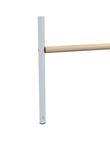 PawHut Chicken Perch for Coop, Wooden and Galvanised Steel Roosting Bar Jungle Gym, Chicken Roosting Ladder for Backyard Farm - pic 195934 | FastDaddyshop