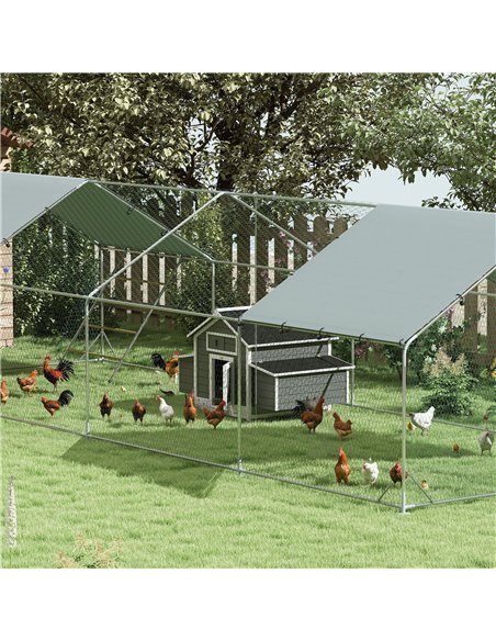 PawHut Chicken Coop, Wooden Outdoor Hen House with Nesting Box, Openable Waterproof Top, Pull-Out Tray, 150 x 100 x 97cm - pic 195943 | FastDaddyshop