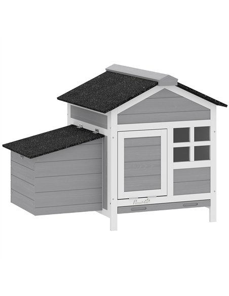 PawHut Wooden Chicken Coop with Pull-Out Tray Nesting Box for 1-2 Chickens - pic 195963 | FastDaddyshop