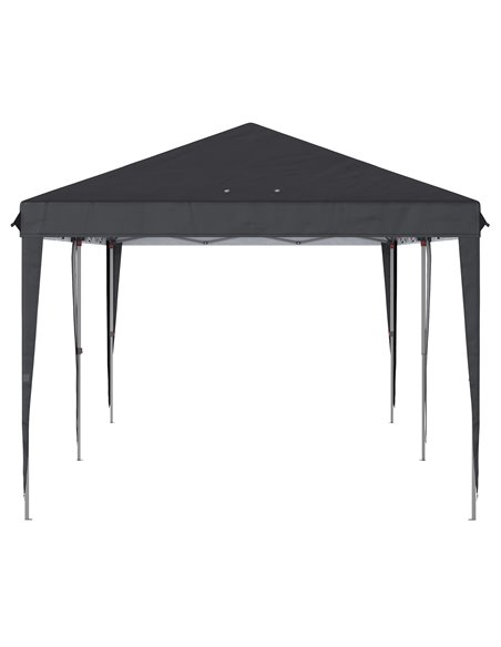Outsunny 3 x 6 m Pop Up Gazebo, Foldable Canopy Tent, Height Adjustable Wedding Awning Canopy w/ Carrying Bag, Black - pic 19598 | FastDaddyshop
